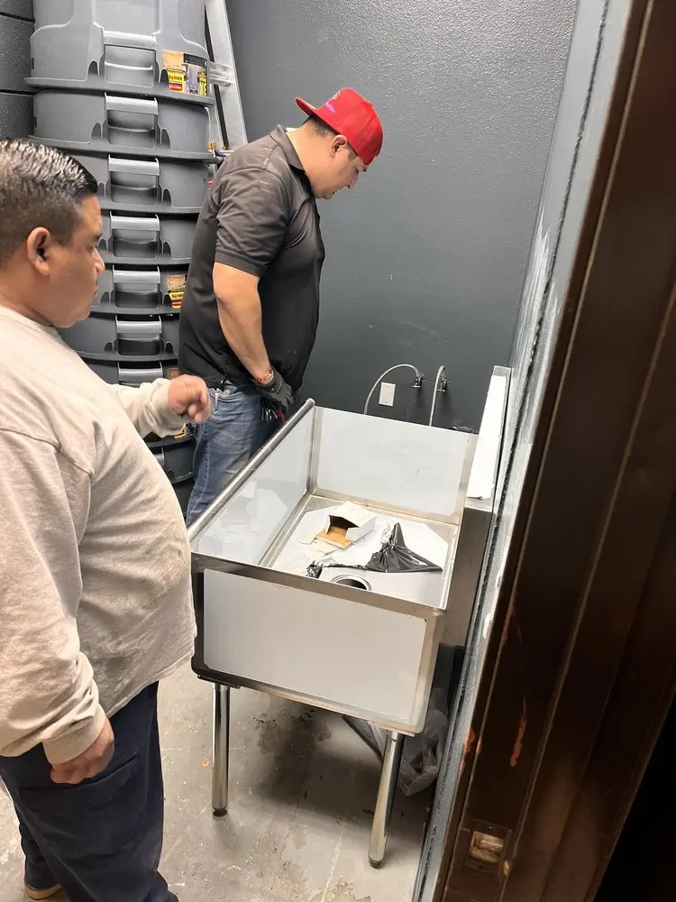 Commercial plumbing and sink installation in Harmony